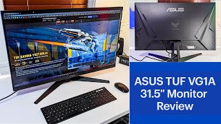 ASUS TUF VG1A 315″ FreeSync Gaming Monitor Review [upl. by Ennaesor509]