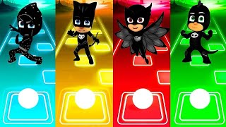 Catboy 🆚 Owlette 🆚 Gekko 🆚 Romeo  PJ Masks  Tiles Hop EDM Rush [upl. by Innaig]