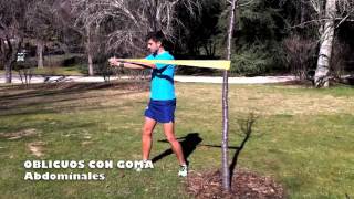 Personal Running  ABDOMINALES Oblicuos con goma elásticam4v [upl. by Sholes]