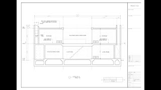 캐드기초 스미요시 주택 안도타다오 단면도그리기12 [upl. by Yhtomot]