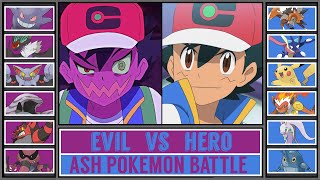 EVIL ASH vs HERO ASH  Pokémon Anime Battle [upl. by Eul]