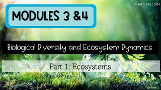 Module 3amp4 Pt1 Ecosystems Episode 1  Abiotic and Biotic [upl. by Halivah]