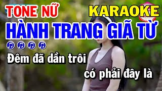 Karaoke Hành Trang Giã Từ Nhạc Sống Tone Nữ Dễ Hát  Mai Thảo Organ [upl. by Akinad]