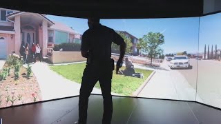 Officers use 320degree simulator stage for incident training [upl. by Wack486]