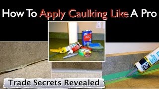 How To Apply Caulking Like A Pro [upl. by Kwei]