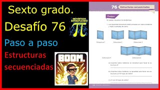 ✅SEXTO GRADO DESAFÍO👉 76 ESTRUCTURAS SECUENCIADAS⏩ ⏪ ⏫ ⏬ [upl. by Dafodil]