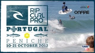 Gabriel Medinas NextLevel Air At Supertubos Rip Curl Pro Portugal 2012 [upl. by Caressa425]