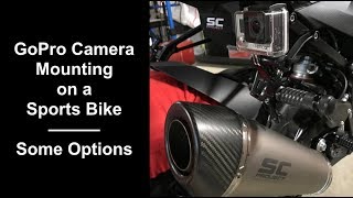 Where to Mount a GoPro Camera on a Sports Bike [upl. by Adamek]