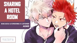 Sharing A Hotel Room ASMR  Bakugou amp Kirishima x Listener  Vacation Series EP 1 [upl. by Anelrac]