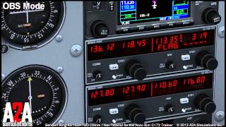 A2A C172 Avioncs Tutorials Bendix King NavCom NAVIGATION [upl. by Nairolf]