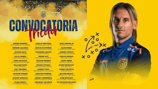 Lista de convocados de la selección de Ecuador  Sebastian Beccacece [upl. by Pearla426]