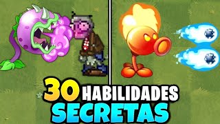 30 HABILIDADES SECRETAS en PVZ 2 Plantas vs Zombies 2 [upl. by Yornoc]