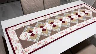 Tutorial desse lindo caminho de mesa venha aprender com o passo a passo [upl. by Filia]