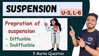 preparation of suspension  suspension in pharmacy  method of preparation of suspension sgsir [upl. by Auos]