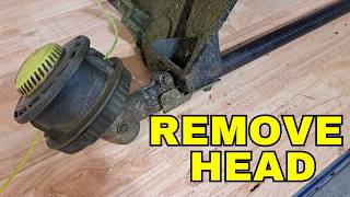 How to Remove Head from Ryobi 40V Weed Eater [upl. by Assirroc]