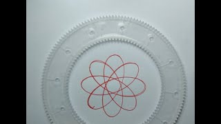 Satisfying DIY Spirograph Drawing 🎈 [upl. by Haymo]