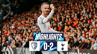 AFC BOURNEMOUTH 02 TOTTENHAM HOTSPUR  PREMIER LEAGUEHIGHLIGHTS [upl. by Nosnhoj]