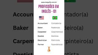 Profissões em inglês aprenderinglesdormindo aprenderinglês inglesparainiciantes inglesonline [upl. by Ahsi]