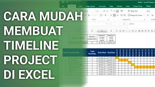 CARA TERMUDAH MEMBUAT TIMELINE OTOMATIS DI EXCEL [upl. by Anitsuga427]