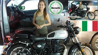 Mommy Rhea and the Benelli Imperiale 400 Engine and Exhaust Sound A Retro Classic Motorcycle [upl. by Bernadene]