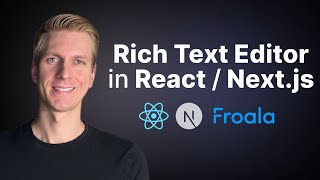 This React Text Editor is Amazing Image Upload Markdown Code Mirror WYSIWYG Nextjs Froala [upl. by Edorej]