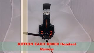 EACH G9000 KOTION Headset ReviewPerfect For Gaming [upl. by Enilegnave]