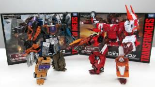 Transformers Toy Update Unite Warriors BRUTICUS COMPUTRON MP INFERNO Titans Return Thoughts [upl. by Adnuhser]