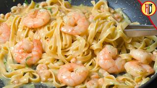 The Best Shrimp Pasta with Garlic amp Parmesan [upl. by Glarum]