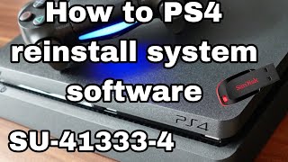 Reinstall ps4 system software  SU413334 error [upl. by Aube554]