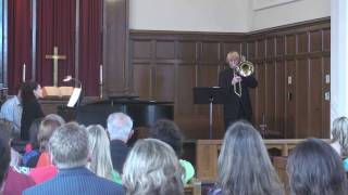 Ballade Part1 by Eric Ewazen Gabriel Roberson Bass Trombonist Dr Maria Guenette accompanist [upl. by Aztiray774]