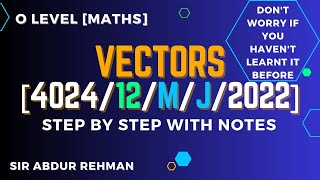 Vectors solution of Q25402412MJ2022 [upl. by Eob926]