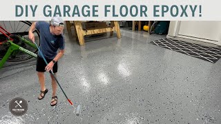 DIY Garage Floor Epoxy Coating [upl. by Omixam446]