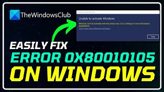 Fix Error 0x80010105 on Windows 1110 [upl. by Teria831]