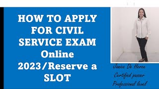 How to apply in Civil Service Exam ONLINEReserve a slot [upl. by Renferd]