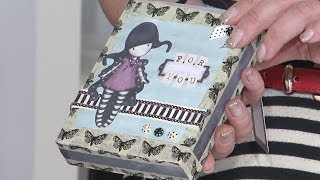 Making a Gorjuss Notebook Gift Set  docrafts Creativity TV [upl. by Hsihsa]