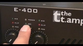 T Amp E400 Endstufe Unboxing und Soundcheck an Elac FS 532 Volume Vmax [upl. by Traweek147]