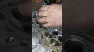 Valve Seat Grinding mechanic engine shortsvideo [upl. by Cchaddie432]