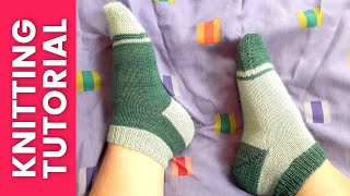 Knitting Socks Two at a Time on Magic Loop StepbyStep [upl. by Tray242]