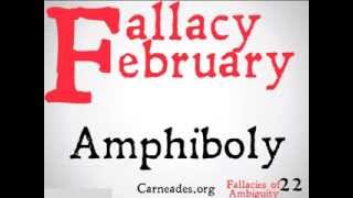 Amphiboly Logical Fallacy [upl. by Aihsemaj248]