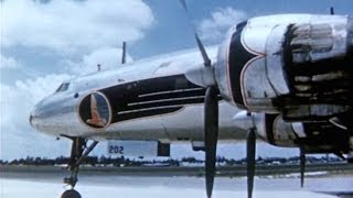 Eastern Lockheed L1049 Super Constellation Promo Film  1953 [upl. by Akcimehs]