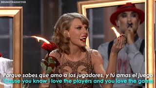 Taylor Swift  Blank Space  Lyrics  Español  Live on American Music Awards 2014 [upl. by Marcy877]