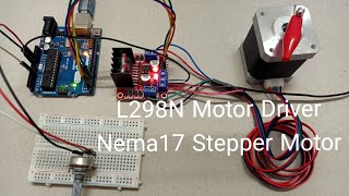 How to control Nema17 stepper motor with L298n motor driver [upl. by Chapen]