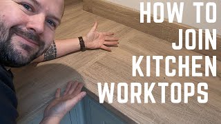 How to join a worktop with a masons mitre [upl. by Daisi464]