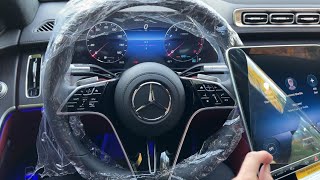 SATISFYING Unwrapping 2021 NEW SCLASS S580 V8 Interior Exterior Unwrapping [upl. by Judon666]