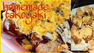 how to make easy homemade Takoyaki  Easy Recipe takoyaki [upl. by Akinet970]