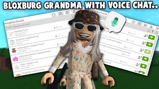 BEING EVERYONES GRANDMA in BLOXBURG VOICE CHAT [upl. by Goldstein]