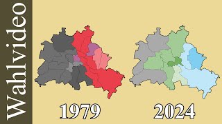 Wahlen in Berlin 1990 bis 2024 nach Bezirken [upl. by Letisha185]