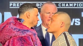 ROLLIES ROMERO VS PITBULL CRUZ HEATED FACE OFF  BOTH SIZE EACH OTHER UP [upl. by Colis]