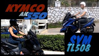 KYMCO AK550 vs SYM TL508 [upl. by Schulein]