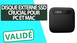 Avis Disque Externe SSD pour PC et MAC Crucial [upl. by Kcolttam]